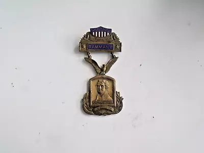 1912 Baltimore Democratic Nat'l Convention Tammany Bronze & Enamel Medal • $119.50