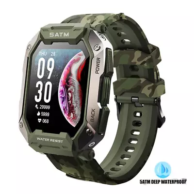 2023 New Swim Sport Smart Watch Men Smartwatch 50M Depth IP68 Waterproof Fitness • £25.60