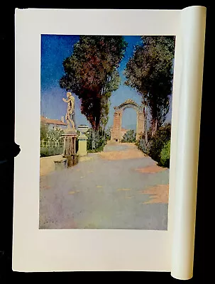 Maxfield Parrish “Villa Scassi” Original 1904 Illust From Italian Villas & Grdns • $22.50