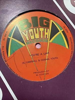 £12 • Buy Al Campbell & Chabba Youth / Wreckless Breed - You’re A Liar / Combination Two