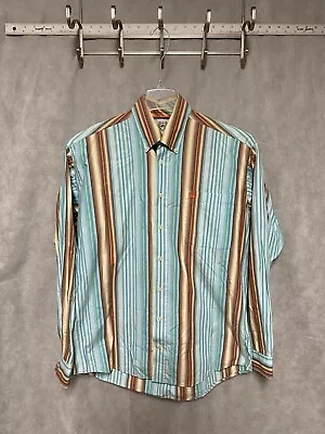 Cinch Shirt Men S Blue Stripe Cowboy Rodeo Button Up Casual Long Sleeve Western • $23.99