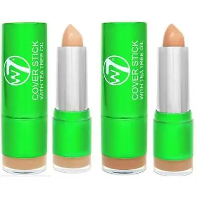  W7 Concealer Cover Stick With Tea Tree Oil Light/Medium Spots Concealer New  • £3.55