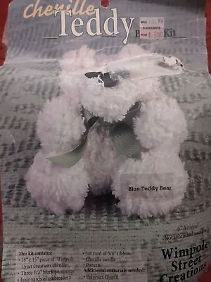 Chenille Teddy Kit...make Your Own...nip...6  Tall • $5.95