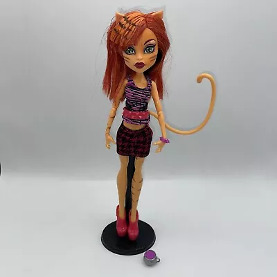 Monster High Toralei Stripe Coffin Bean Doll Complete With Beverage Clothes Belt • $34.99
