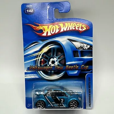 2006 Hot Wheels VOLKSWAGEN NEW BEETLE CUP Blue New Sealed • $8