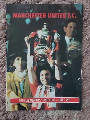 Manchester United Official Members Brochure - June 1990 • £1.99