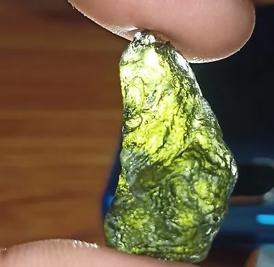 MOLDAVITE LARGE Tektite Crystal Meteorite Genuine Synergy 33 Carat Crystal • $99