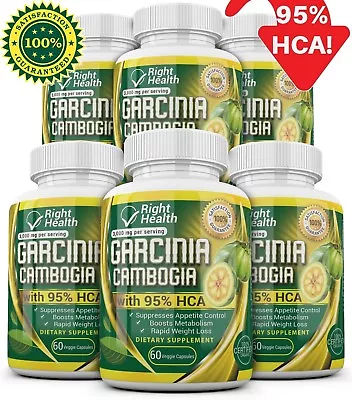 $20.99 • Buy 6 X BOTTLES 360 Capsules 3000mg Daily GARCINIA CAMBOGIA HCA 95% Weight Loss Diet