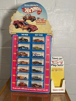 Rare Vintage McDonalds 1983 Mattel Hot Wheels Display 14 Cars - Original Owner • $2399