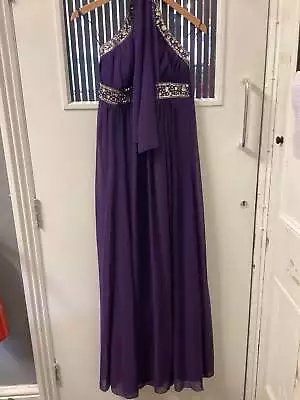 Cotton Club Purple Maxi Dress Size 12 NWT • £20