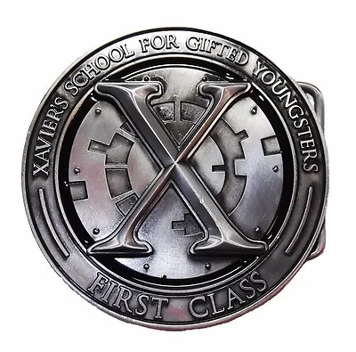  X-MEN XAVIER'S SCHOOL Crest Metal BELT BUCKLE • $14.99