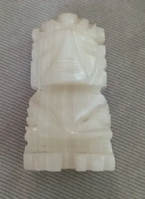 Vintage Carved Aztec Mayan Tiki Stone Onyx Marble STATUE SCULPTURE 3.25  • $10