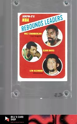 1971-72 Topps #142 Wilt Chamberlain / Elvin Hayes / Lew Alcindor • $109.99