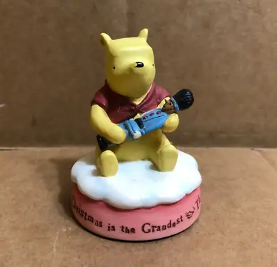 Disney Winnie The Pooh's 1st Christmas Collection Pooh Figurine Michel & Co ** • $14.99