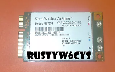 Sierra Wireless Airprime 4G LTE PCIe Mini Card Broadband GPS Verizon Only MC7354 • $49.99