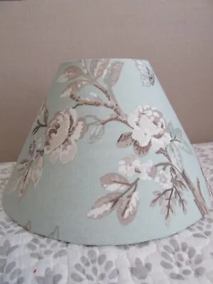 £22 • Buy Handmade Candle Clip Coolie Lampshade Laura Ashley Belvedere Duck Egg Blue Fabri