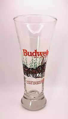 Budweiser Clydesdales 12 Oz. Vintage Beer Glass (1989) • $7.95