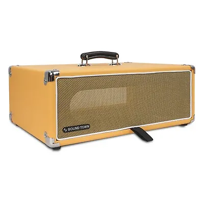 Sound Town Vintage 3U Amp Rack Case 12.5  DepthDust Cover Orange (STVRC-3OR)  • $140.24