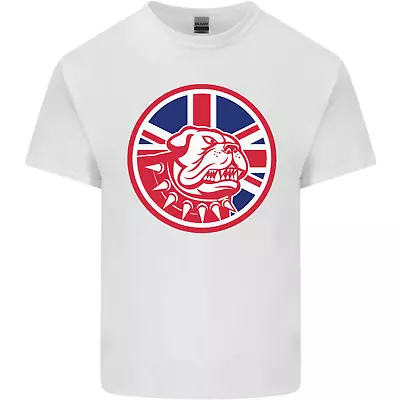 Union Jack British Bulldog St Georges Day Mens Cotton T-Shirt Tee Top • £7.99