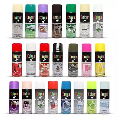 £5.99 • Buy 400ml All Purpose Spray Paint Quick Dry Aerosol Spray Can For Wood Metal Plastic