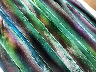 Velvet Hand Dyed  Ribbon Trim 7/8  Rayon 1yd On The Bias Edging Made In USA • $6.99