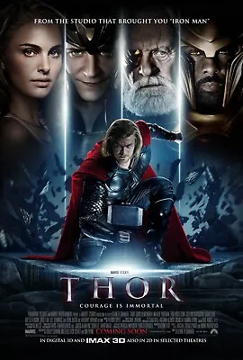Marvel Art Print Promo Poster Wall Decor  Thor  2011 Film Chris Hemsworth • $11.99