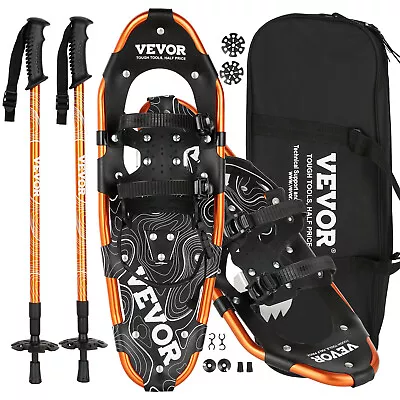 VEVOR 25  Light Weight Snowshoes With Poles & Carrying Bag For Women Men Youth • $29.99