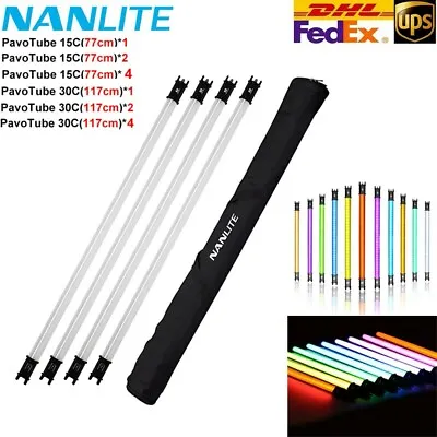 Nanlite PavoTube 15C/30C 2ft/ 4ft RGBW LED Tube Internal Battery 1/2/4 Light Kit • $408