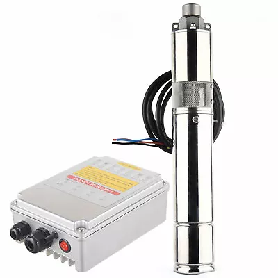 3  Solar Pump Submersible Pump Bore Deep Well Water Pump & MPPT Controller DC24V • $226.10