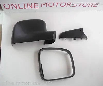 VW Transporter T5 + VW Caddy Wing Mirror Kit GENUINE - DRIVER SIDE 3 PIECE TRIM • $77.85