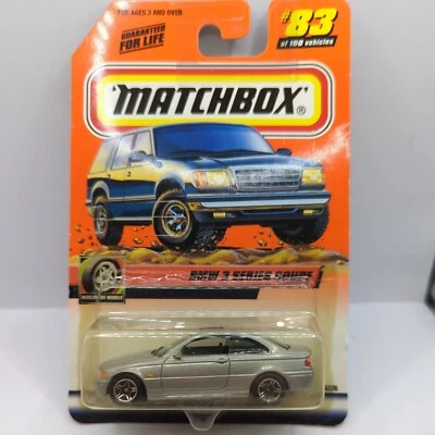 $8.25 • Buy 2000 Matchbox #83 BMW 3 Series Coupe Silver Worldwide Wheels With Logo (114)