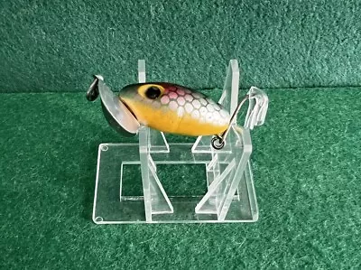 Vintage Fred Arbogast Jitterbug Fly Rod Fishing Lure Perch 1/8 Oz • $12