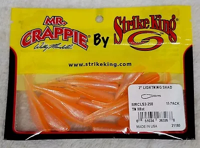 Strike King Mr. Crappie 2  Lightning Shad MRCLS2-258 TN Mist 15pk • $4.99