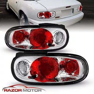 1990-1997 Chrome Brake Tail Lights Pair For Mazda Miata MX-5 SE LE M STO • $73.59