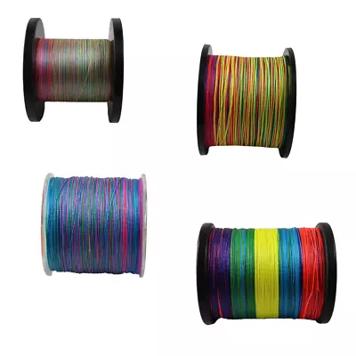 $18.28 • Buy Braid Fishing Line Multicoloured 300M 500M 1000M Breaking Strain 10Lb - 100Lb
