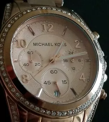 Michael Kors Mk-5263 Chronograph 24 Hours Dual Time Date Quartz Unisex Watch • $39.99