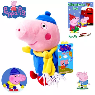 1pc 25cm Winter Blue George Pig Soft Stuffed Peppa Christmas Cute Doll Toy Gift • $12.76