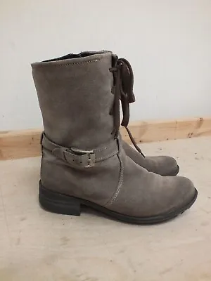 £9.99 • Buy Josef Seibel Grey Suede Ankle Boots Size 6 EU 39 (Sel)