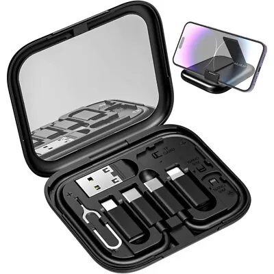 Multifunction USB Charging Adapter Cable Kit USB C To Lighting Cable Gift Set • £7.13