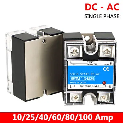 Solid State Relays SSR Input DC 3-32V To Output AC 24-480V Single-phase 80A • $19.96
