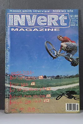 Old School Bmx Invert Bmx Magazine July 1990 Volume 1 Issue 12 • $6.22