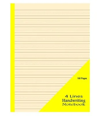 4 Lines Handwriting Exercise Cursive Practice Book A4 For School Children • £5.23