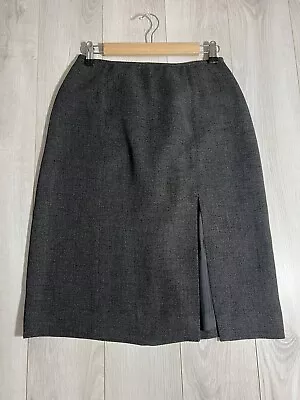 Kasper Gray Front Split Pencil Skirt Sz 10 • $13.17