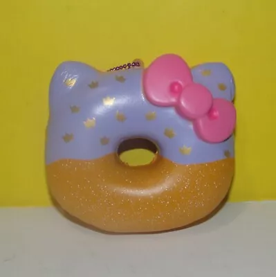 2018 HELLO KITTY  DONUT SQUISHY Sqishie Keychain Squish Sanrio Gold Crowns • $14.43