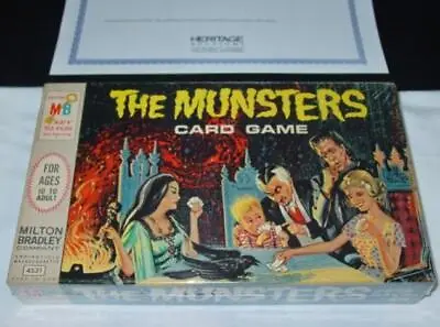 Milton Bradley 1964 : THE MUNSTERS Card Game (SEALED) KEVIN BURNS Collection • $1149.99