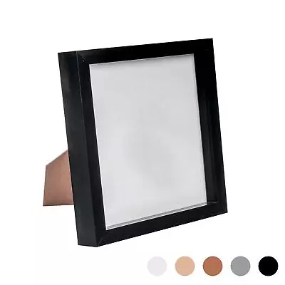 £8.99 • Buy 3D Box Photo Frame Standing Hanging Craft Shadow Picture Frames 8 X 8  Black