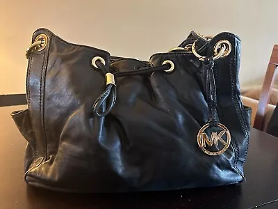 Michael Kors Large Tote Shoulder Bag - Black & Gold • $35