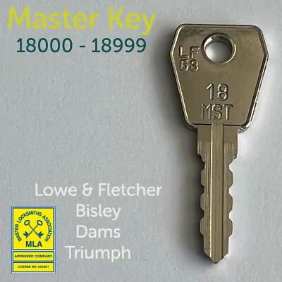 £4.95 • Buy Lowe And Fletcher 18 Series Master Key 18000 To 18999 L&F Bisley Dams Triumph