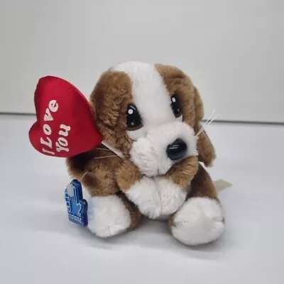 Vintage Applause Sad Sam Honey Dog Soft Toy Plush I Love You 1987 • £19.95