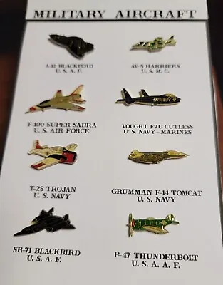 Lot Of Military Aircraft Hat / Tie Pins Cloisonne • $29.99